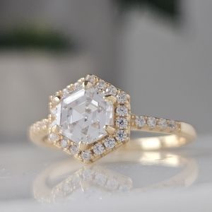 Honey Bee Hexagon Honeycomb ring, Charmed Aroma Bee My Honey Collection